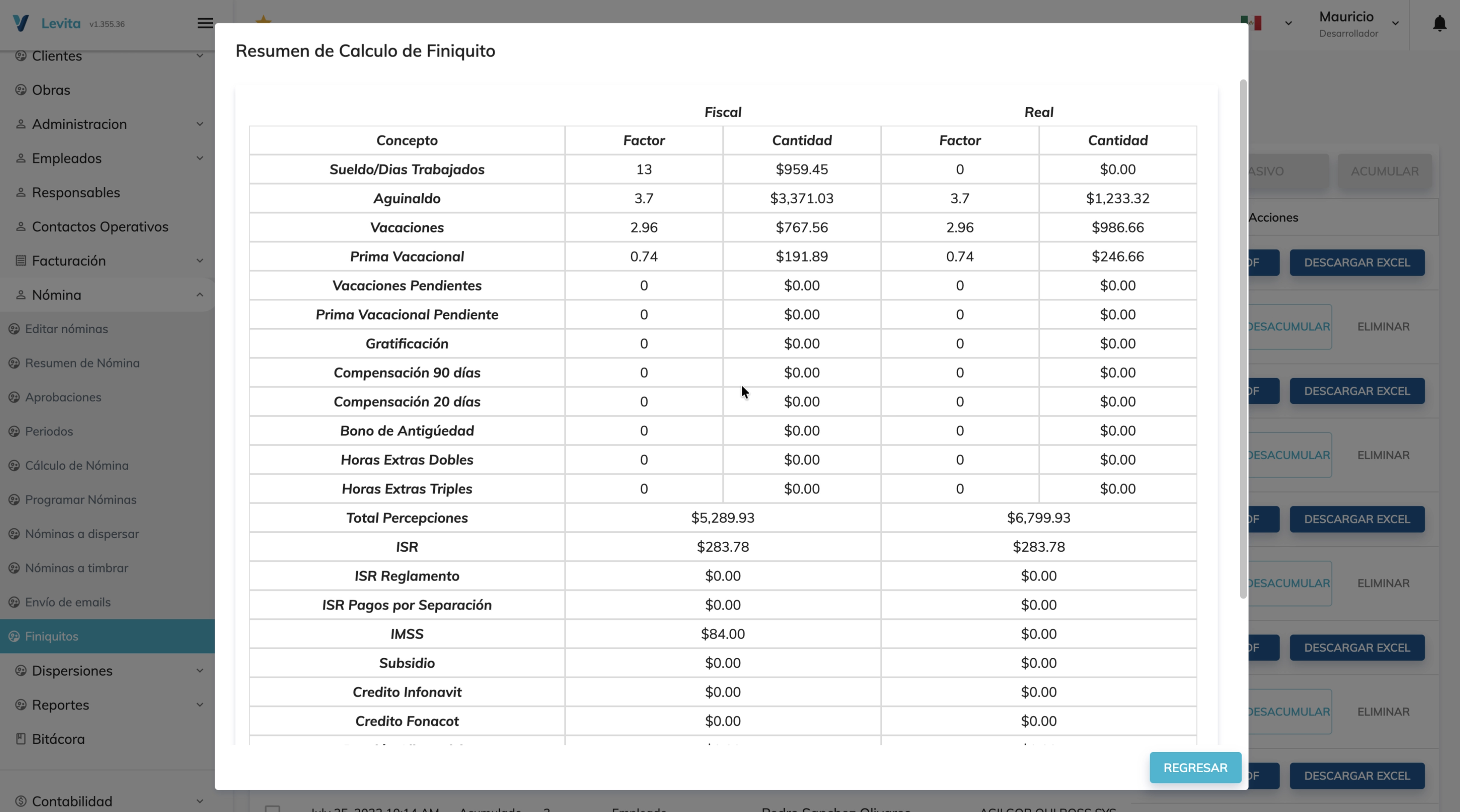 Nomada Levita — Dashboard view 6